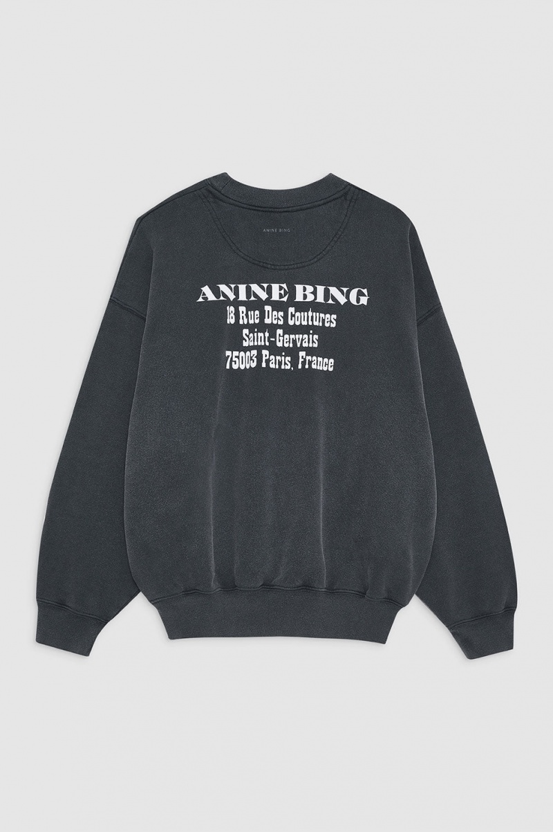 Sweat Anine Bing Jaci Paris Noir Femme | HHI-9070040